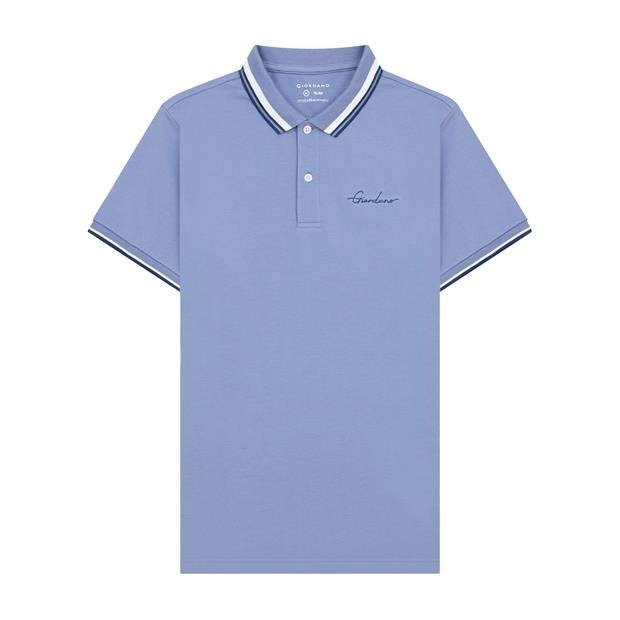 GIORDANO Men's Signature Pique Embroidery Solid Polo - Smgarment's
