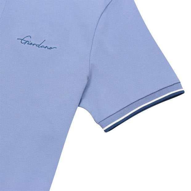 GIORDANO Men's Signature Pique Embroidery Solid Polo - Smgarment's