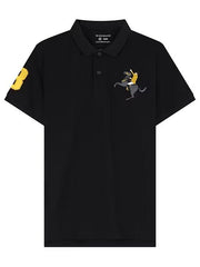 GIORDANO Men's Slim Pique Embroidery Polo (Napoleon) - Smgarment's