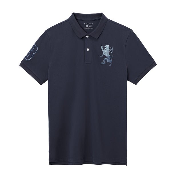 Giordano Slim fit 3D Lion Polo. - Smgarment's