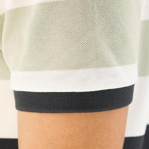GIORDANO Small Lion Stripe Polo - Smgarment's