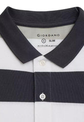 GIORDANO Small Lion Stripe Polo - Smgarment's