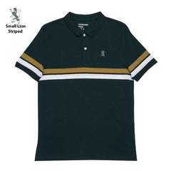 GIORDANO Small Lion Striped Polo - Smgarment's