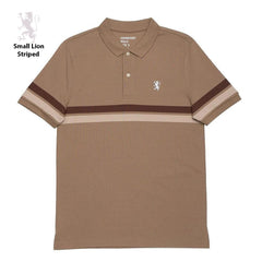 GIORDANO Small Lion Striped Polo - Smgarment's