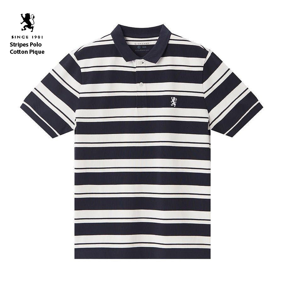 GIORDANO Stripes Polo - Smgarment's