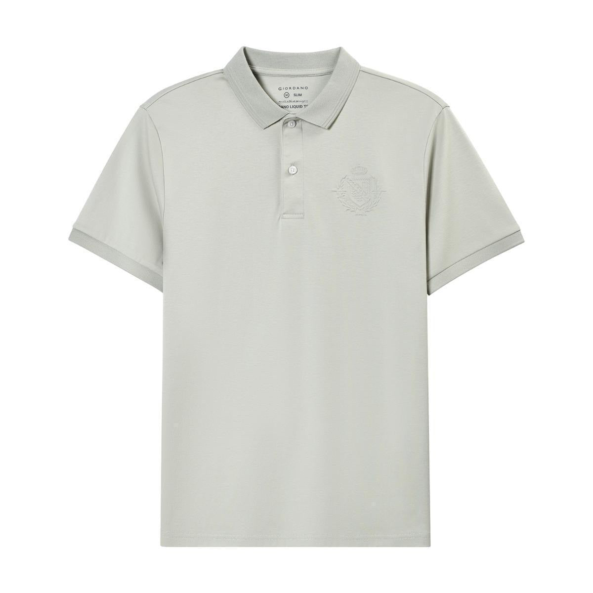 GIORDANO Tapered Badge Liquid Touch Polo - Smgarment's