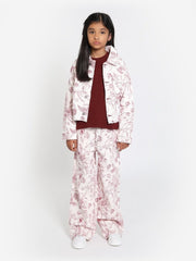 GIRLS BOTANICAL LONG SLEEVES DENIM JACKET - Smgarment's