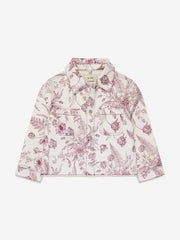 GIRLS BOTANICAL LONG SLEEVES DENIM JACKET - Smgarment's