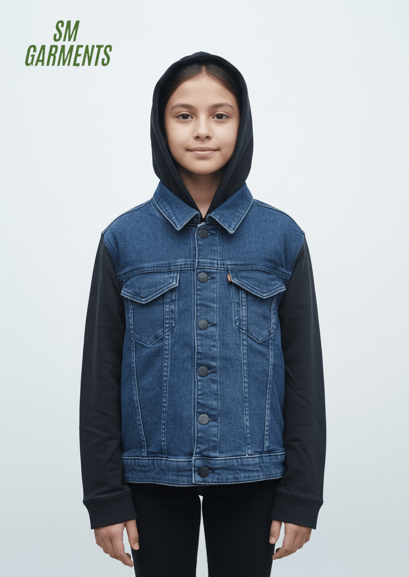 GIRLS DENIM JACKET - Smgarment's