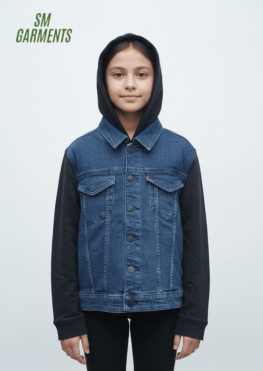 GIRLS DENIM JACKET - Smgarment's