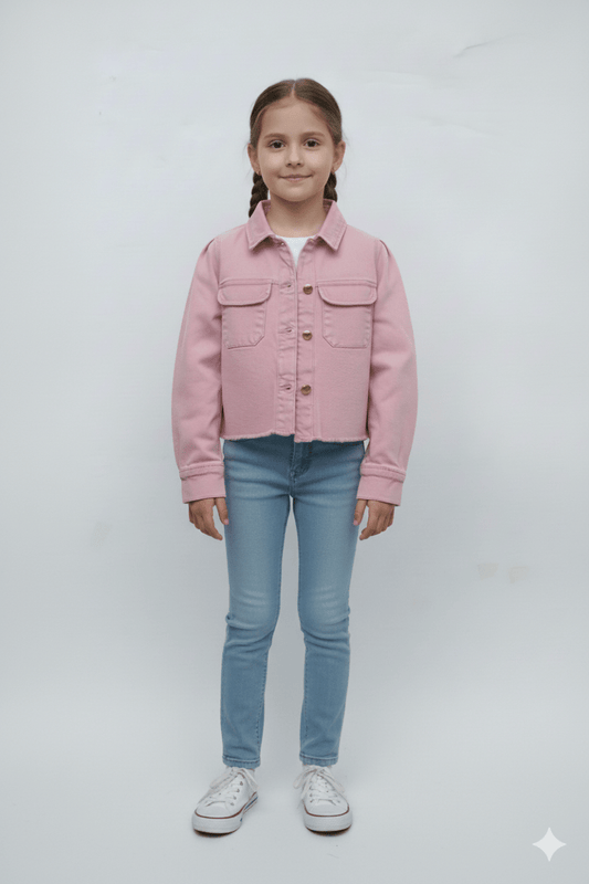 GIRLS DENIM JACKET - Smgarment's