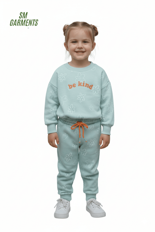 GIRLS FLORAL PRINT SUIT - Smgarment's