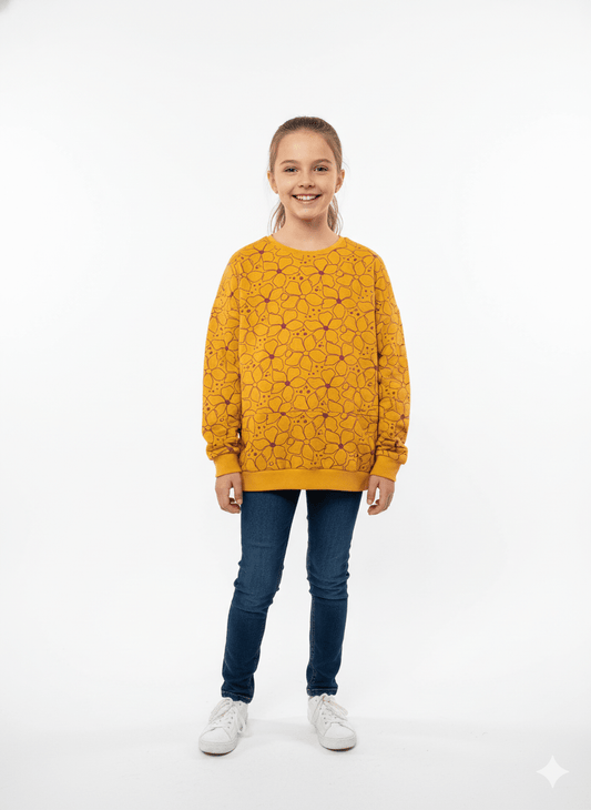 GIRLS FLORAL SWEATSHIRT - Smgarment's