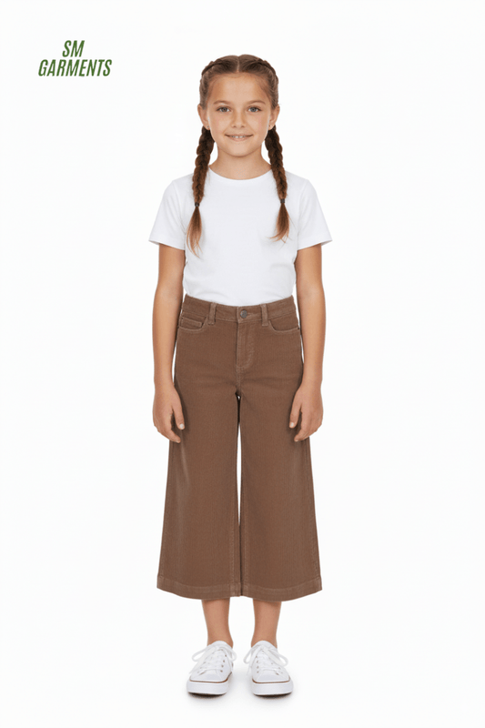 GIRLS LILY WIDE LEG CORDUROY JEANS - Smgarment's