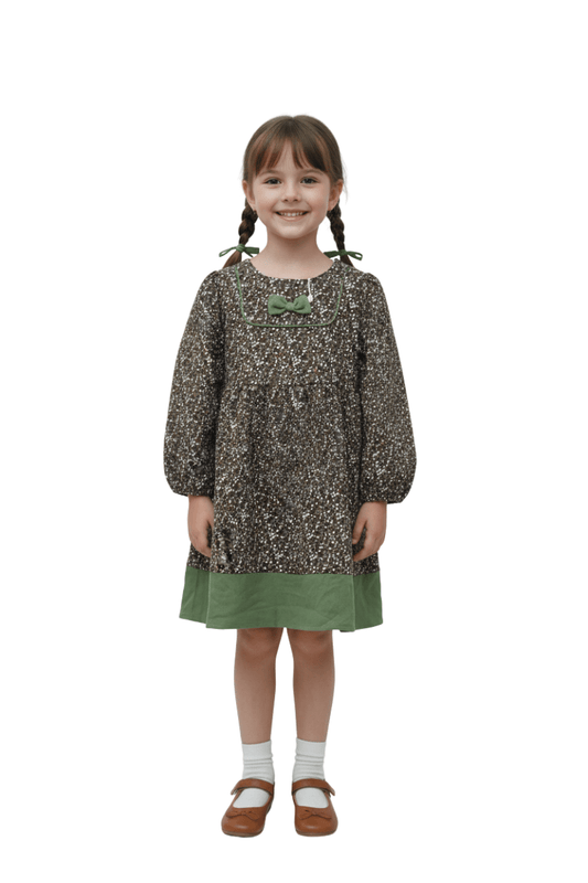 GIRLS PRINTED DRESS - Smgarment's