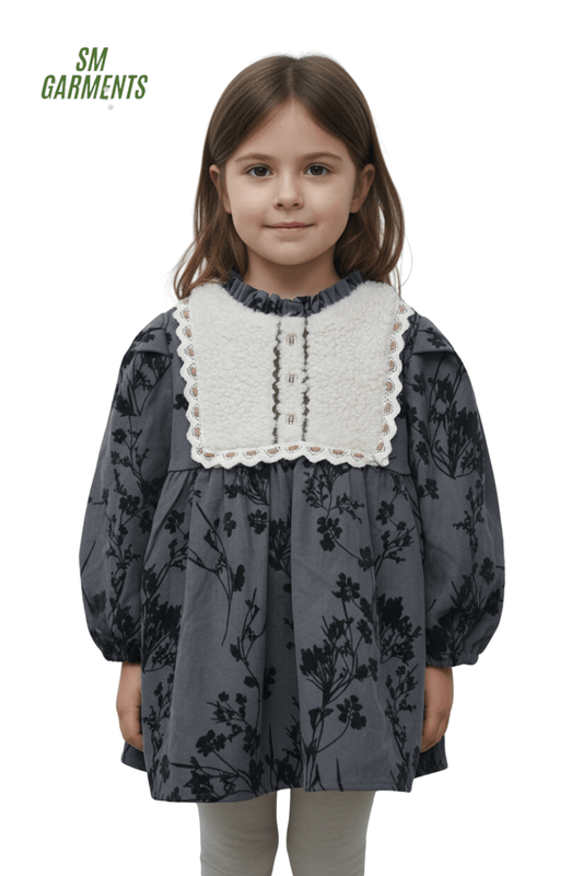 GIRLS PRINTED DRESS - Smgarment's