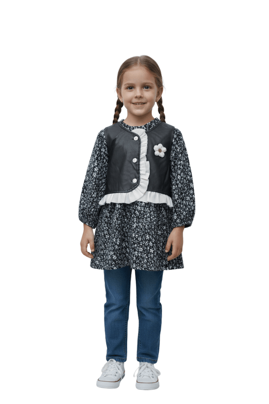 GIRLS PRINTED DRESS - Smgarment's
