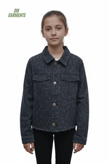 GIRLS PRINTED JACKET - Smgarment's