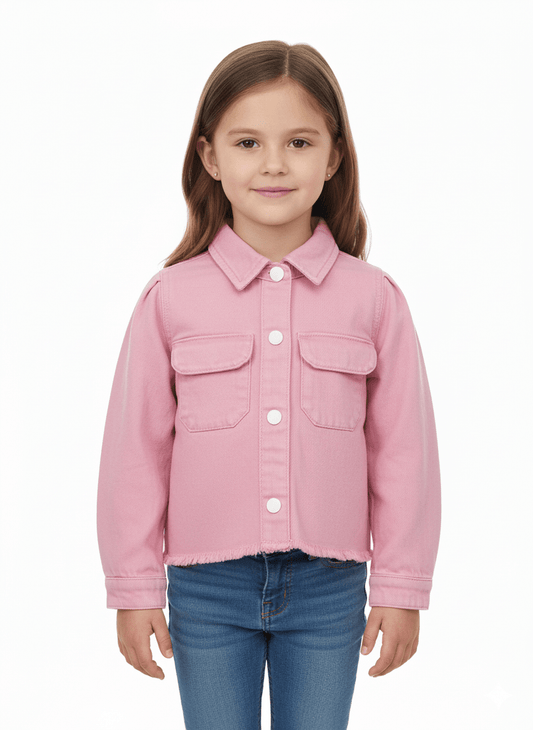 GIRLS SIMONA TOP FLAMINGO JACKET - Smgarment's