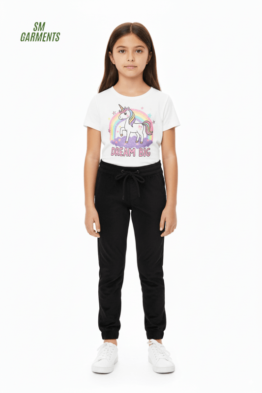 GIRLS VELVET JEANS WITH DRAWSTRINGS - Smgarment's