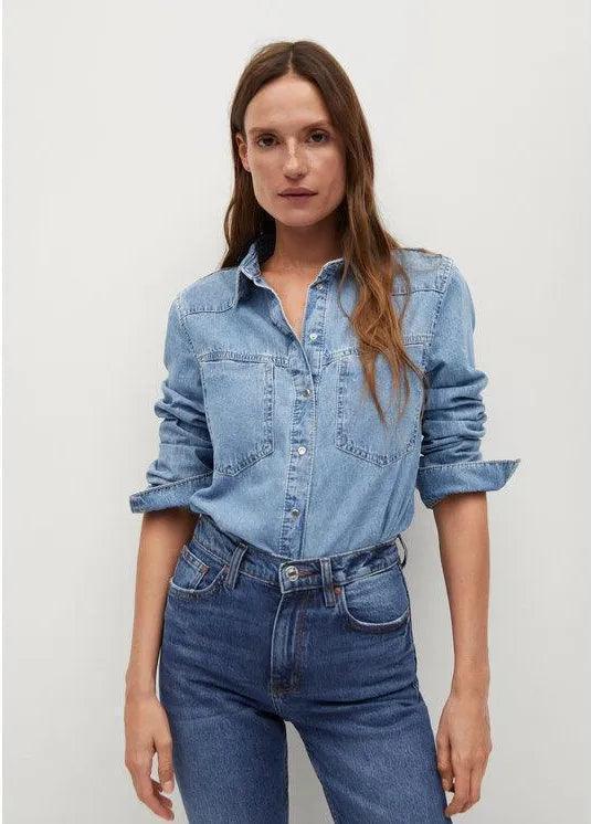 Granatowy Mom Fit Jeans - SMgarment's