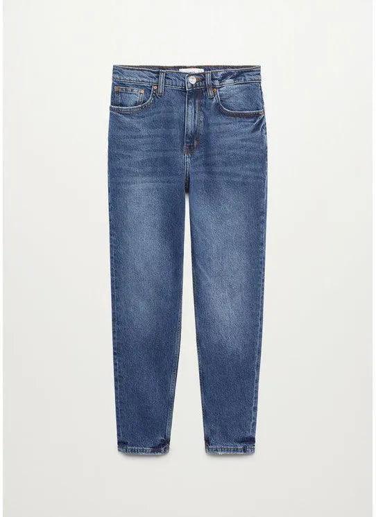 Granatowy Mom Fit Jeans - SMgarment's