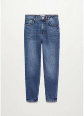 Granatowy Mom Fit Jeans - SMgarment's