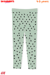 GREEN BRUSHED PRINT LEGGING - SMgarment's