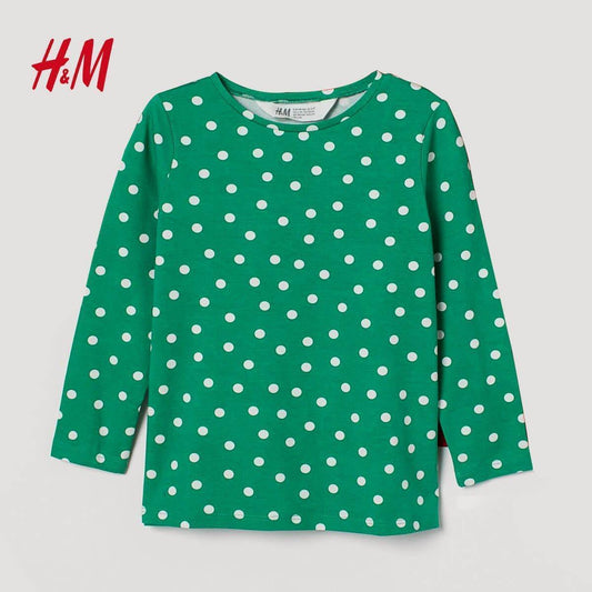 GREEN DOTTED T SHIRT - SMgarment's