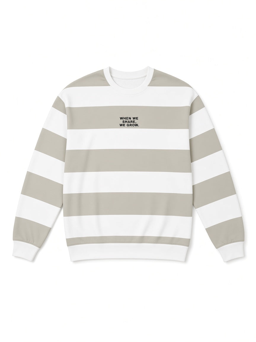 Boys' Striped Crewneck Sweatshirt | Comfortable Kids Pullover