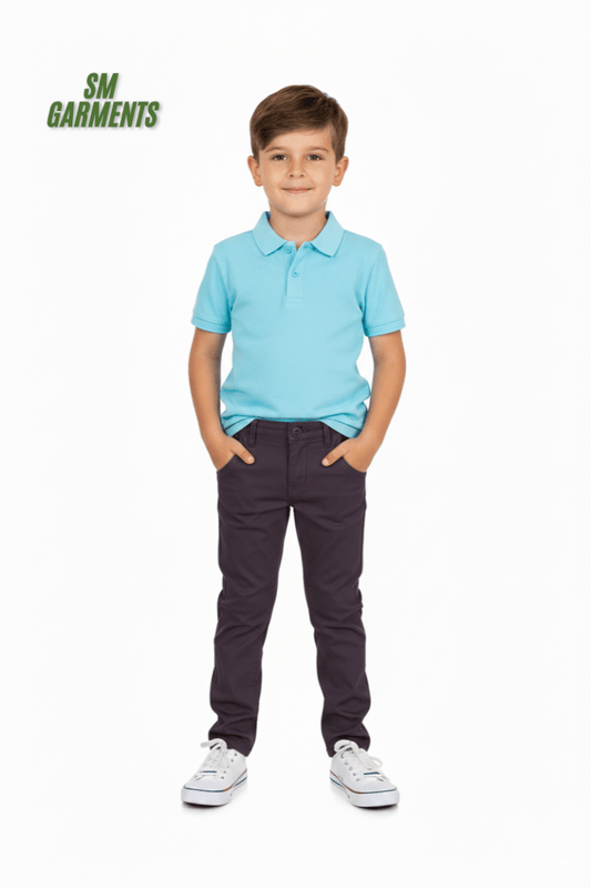 GUESS Boys Slim Fit Stretch Chino Pants - Deep Plum - Smgarment's