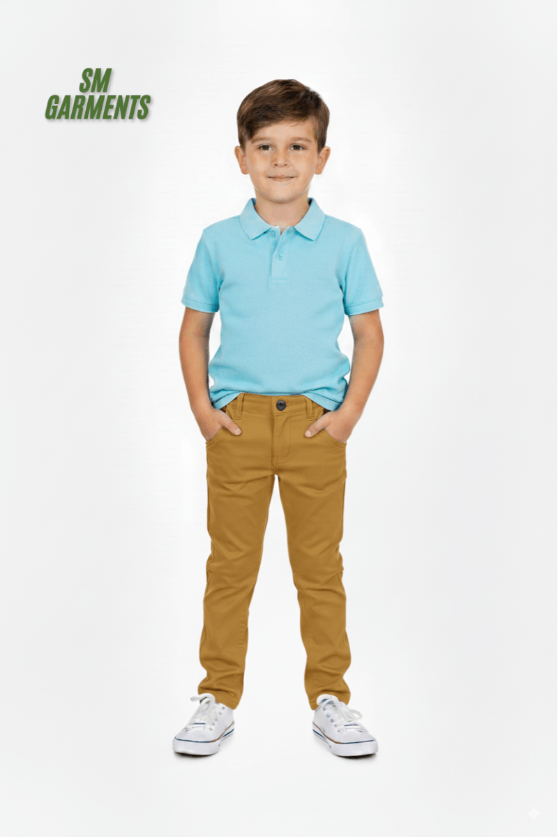 GUESS KIDS Slim Fit Chino Pants – Mustard Yellow - Smgarment's