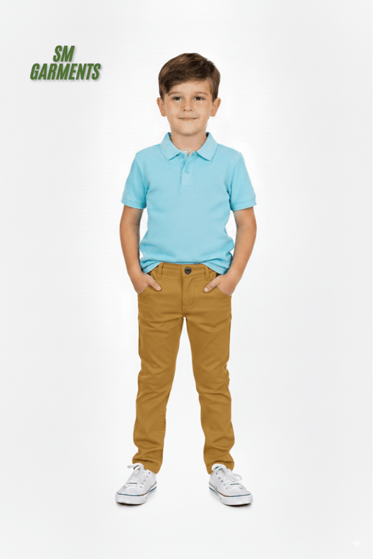 GUESS KIDS Slim Fit Chino Pants – Mustard Yellow - Smgarment's