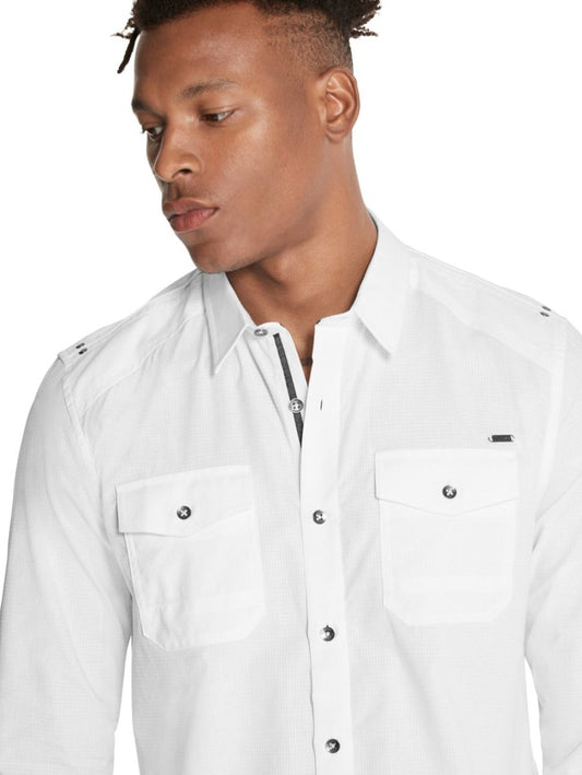 GUESS RONALD RIPSTOP SHIRT - Smgarment's