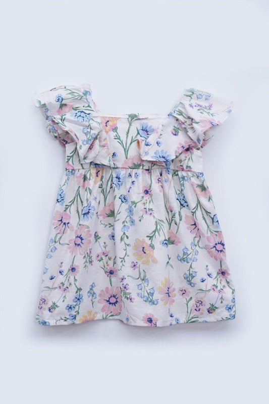 H & M ALL OWER FLOWER PRINTED COTTON VEST TOP - Smgarment's