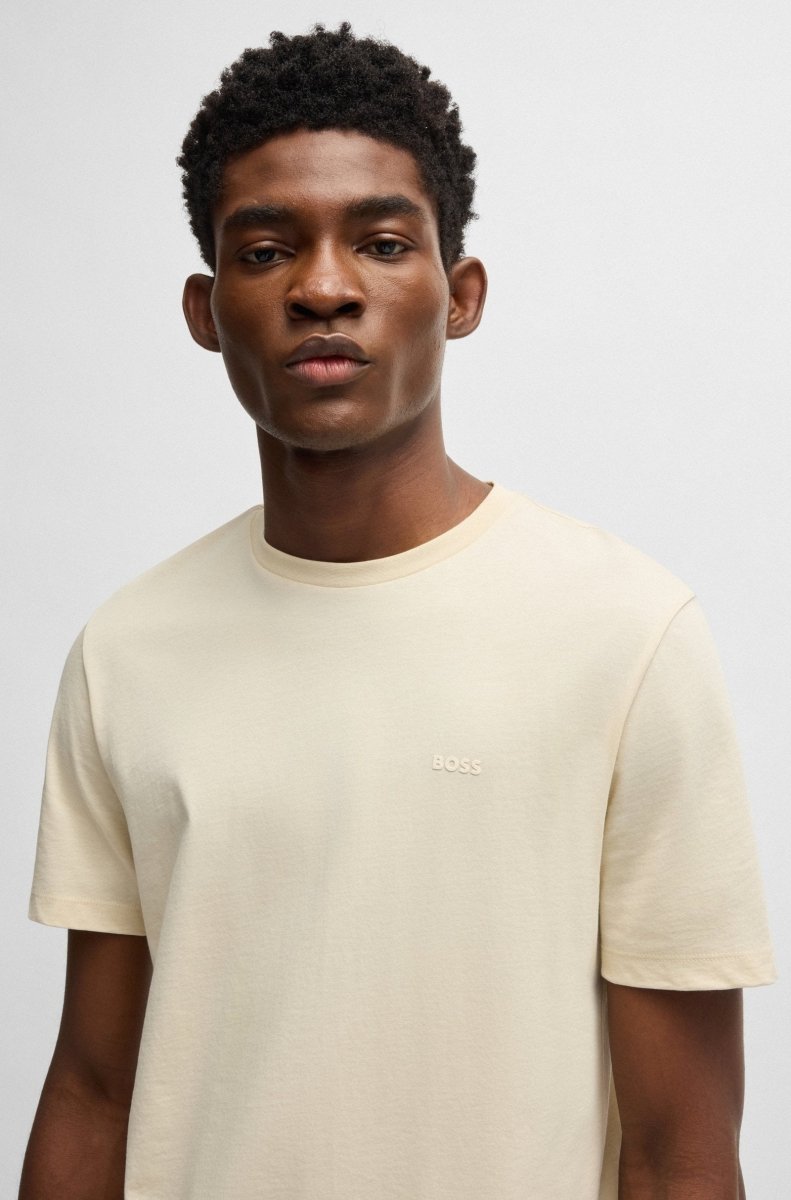HB Cotton Jersey T-Shirt With Logo - Smgarment's