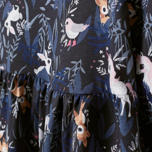H&M Black Animals Printed Jersey Dress - SMgarment's
