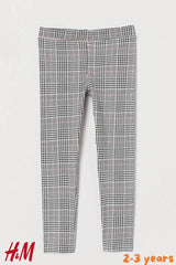 H&M BLACK & WHITE CHECKED LEGGINGS - SMgarment's