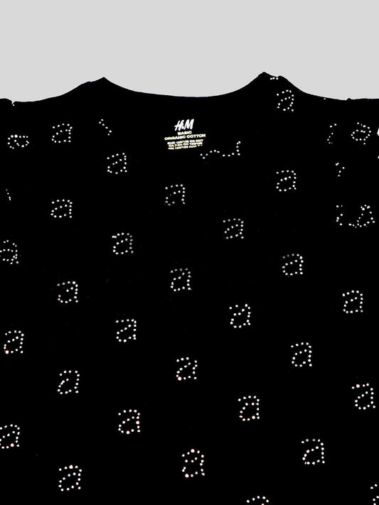 H&M girls black t-shirt - SMgarment's