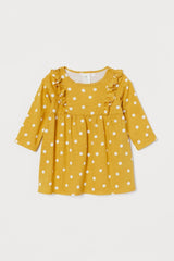 H&M Jersey T-shirt With Ruffles - Smgarment's