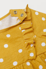 H&M Jersey T-shirt With Ruffles - Smgarment's