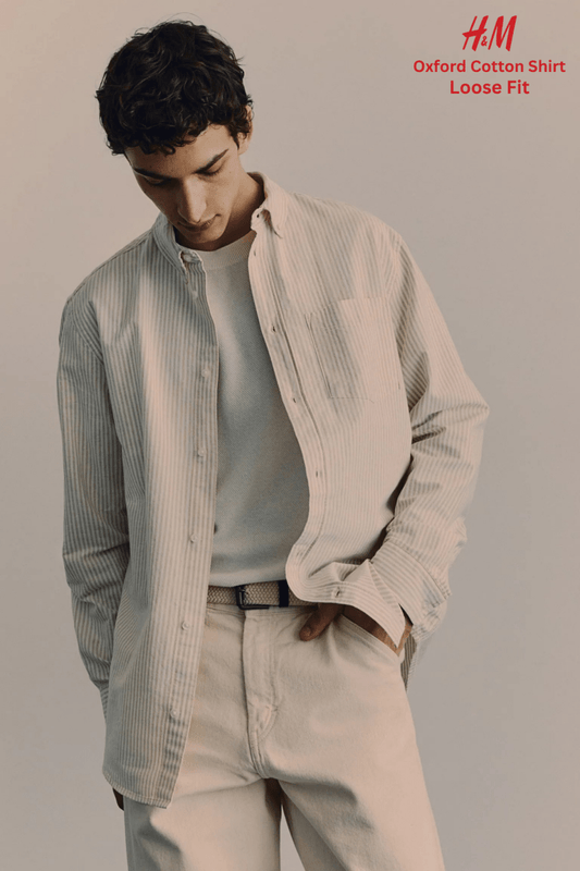 H&M Loose Fit Oxford Shirt - Smgarment's