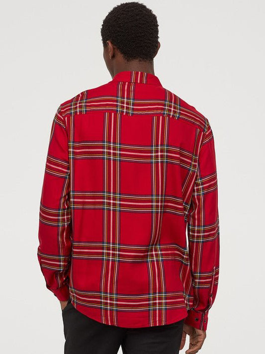 H&M MENS CHECK SHIRT - Smgarment's