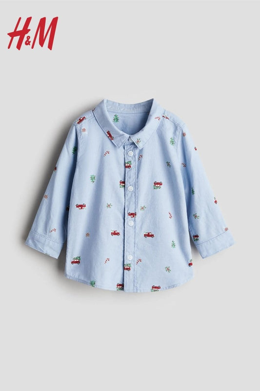 H&M Patterned Cotton Shirt - Smgarment's
