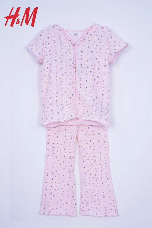 H&M PRINTED COTTON 2 PIECE SUIT - Smgarment's