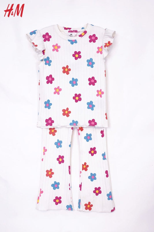 H&M PRINTED COTTON 2 PIECE SUIT - Smgarment's