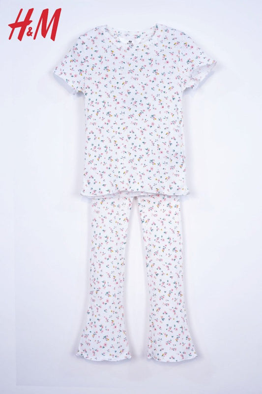 H&M PRINTED COTTON 2 PIECE SUIT - Smgarment's