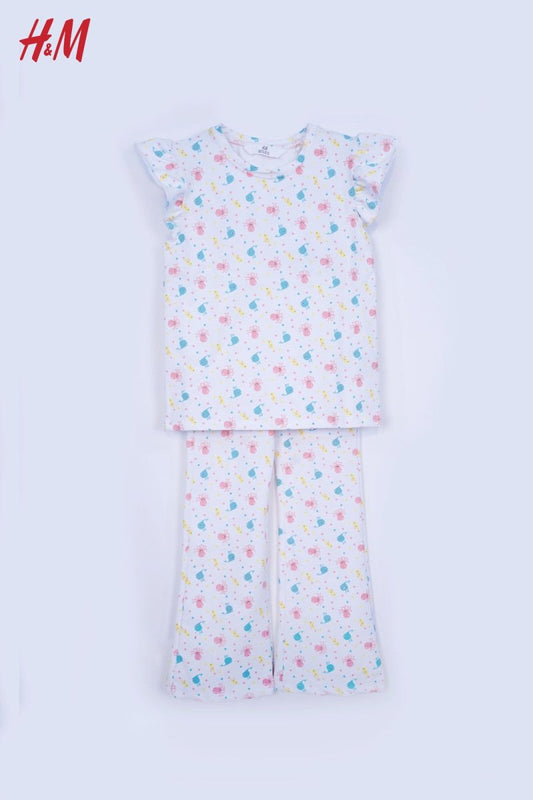 H&M PRINTED COTTON 2 PIECE SUIT - Smgarment's