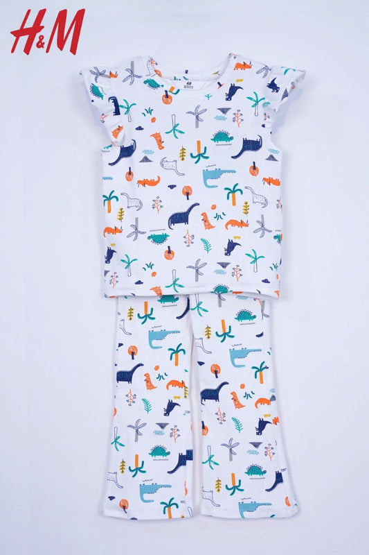 H&M PRINTED COTTON 2 PIECE SUIT - Smgarment's