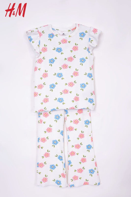 H&M PRINTED COTTON 2 PIECE SUIT - Smgarment's